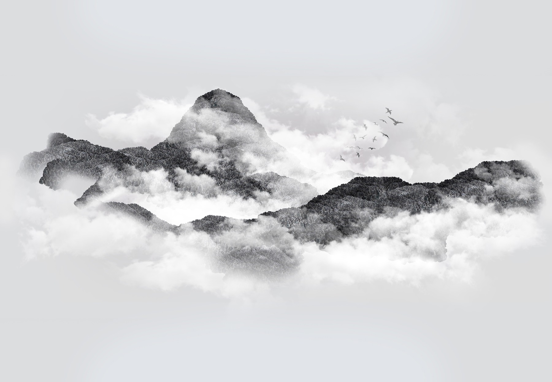 Among the Man-Made: Black Land — digital print by Zhe Ren