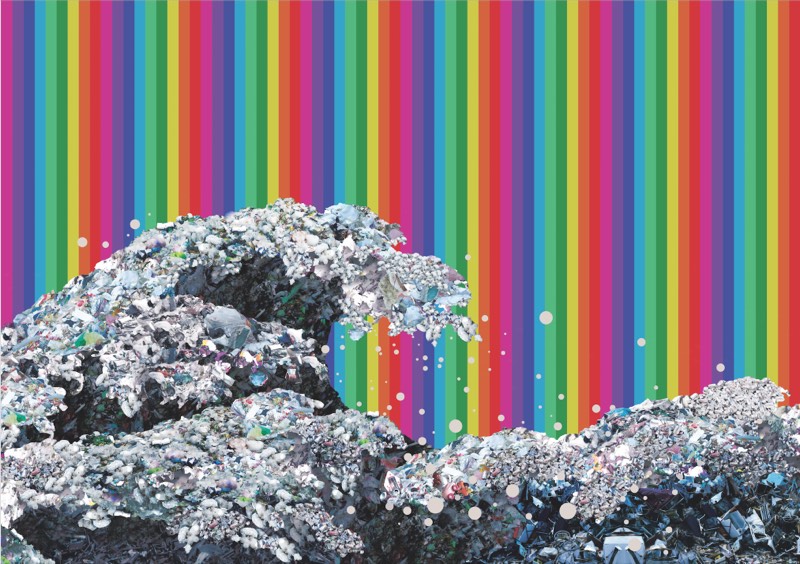 The New Wave by Zhe Ren, digital print, 2018